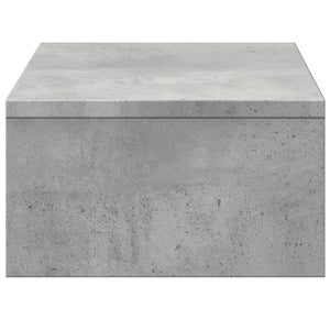 Βάση Οθόνης με Συρτάρια Γκρι Σκυρ. 50x27x15 εκ. Επεξεργ. Ξύλο
