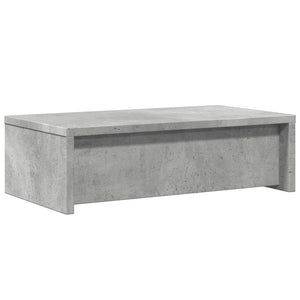 Βάση Οθόνης με Συρτάρια Γκρι Σκυρ. 50x27x15 εκ. Επεξεργ. Ξύλο