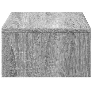 Βάση Οθόνης με Συρτάρια Γκρι Sonoma 50x27x15 εκ. Επεξεργ. Ξύλο