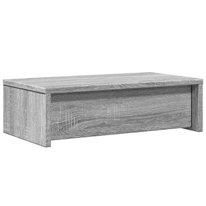 Βάση Οθόνης με Συρτάρια Γκρι Sonoma 50x27x15 εκ. Επεξεργ. Ξύλο