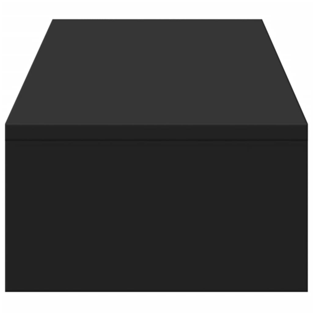 Βάση Οθόνης με Συρτάρια Μαύρη 100x27x15 εκ. από Επεξεργ. Ξύλο