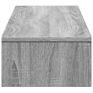 Βάση Οθόνης με Συρτάρια Γκρι Sonoma 100x27x15 εκ. Επεξεργ. Ξύλο - Pakobazaar