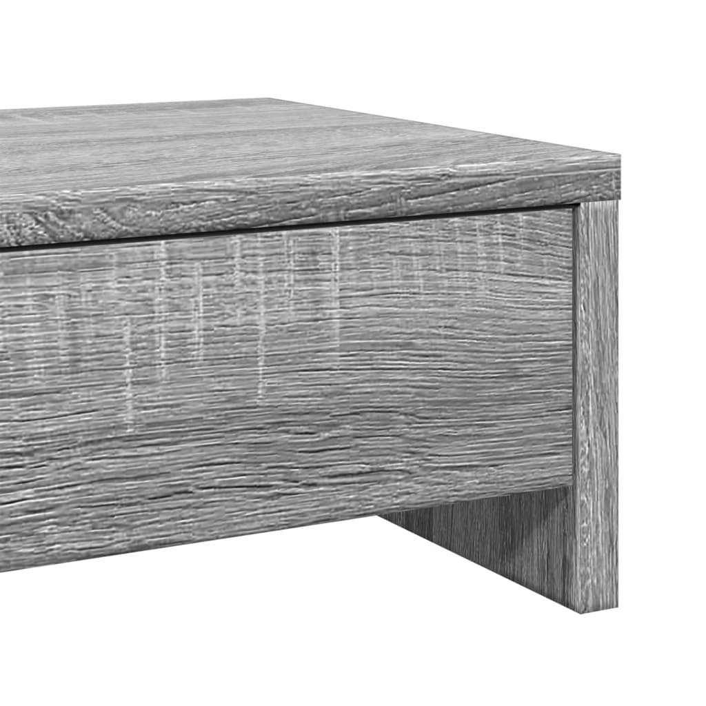 Βάση Οθόνης με Συρτάρια Γκρι Sonoma 100x27x15 εκ. Επεξεργ. Ξύλο - Pakobazaar