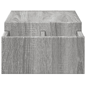Βάση Οθόνης με Αποθ. Γκρι Sonoma 70x27x15 εκ. Επεξεργ. Ξύλο
