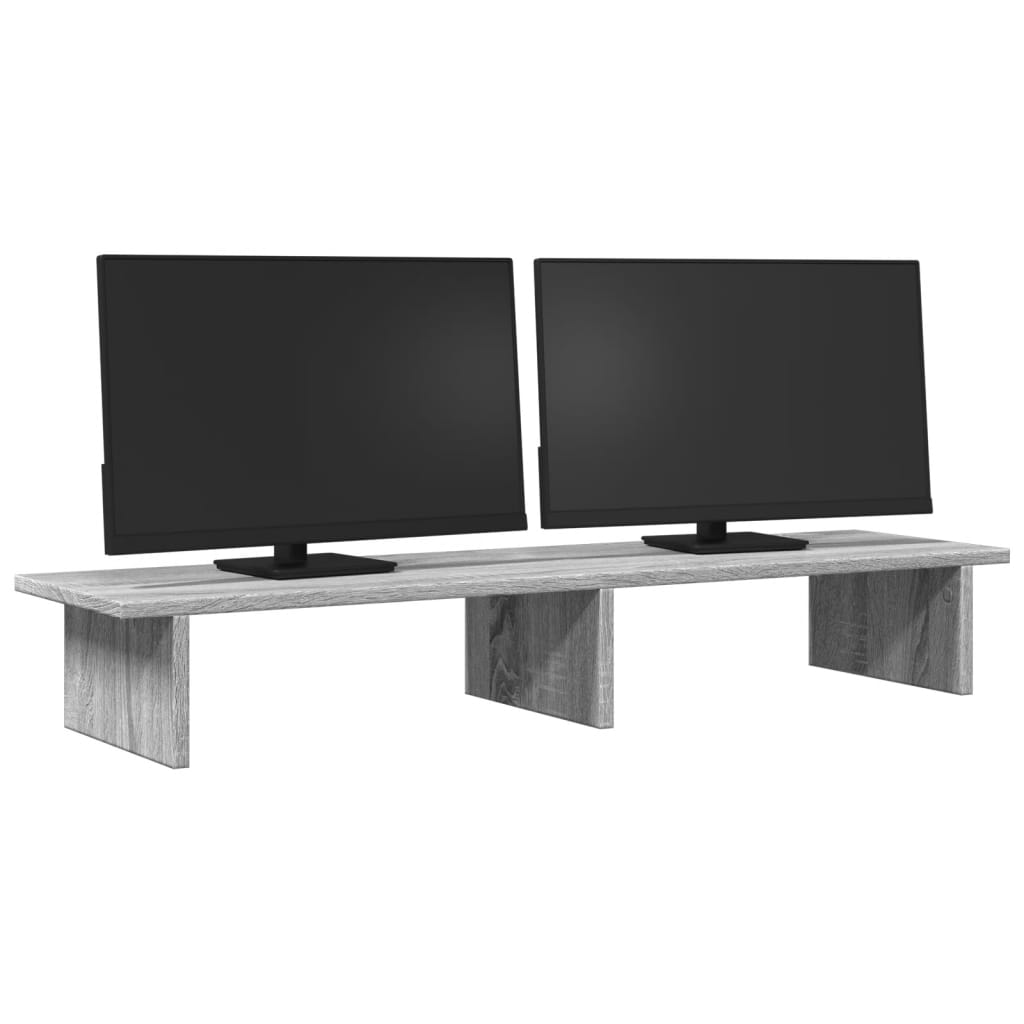 Βάση Οθόνης Γκρι Sonoma 100x27x15 εκ. Επεξεργ. Ξύλο - Pakobazaar