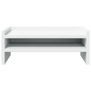 Βάση Οθόνης Λευκή 42x24x16 εκ. από Επεξ. Ξύλο