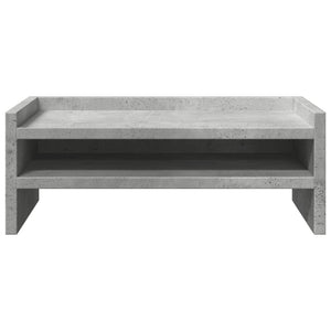 Βάση Οθονών Γκρι του Σκυροδέματος 42x24x16 εκ. από Επεξ. Ξύλο