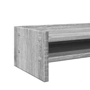 Βάση Οθόνης Γκρι Sonoma 42x24x16 εκ. από Επεξεργασμένο Ξύλο