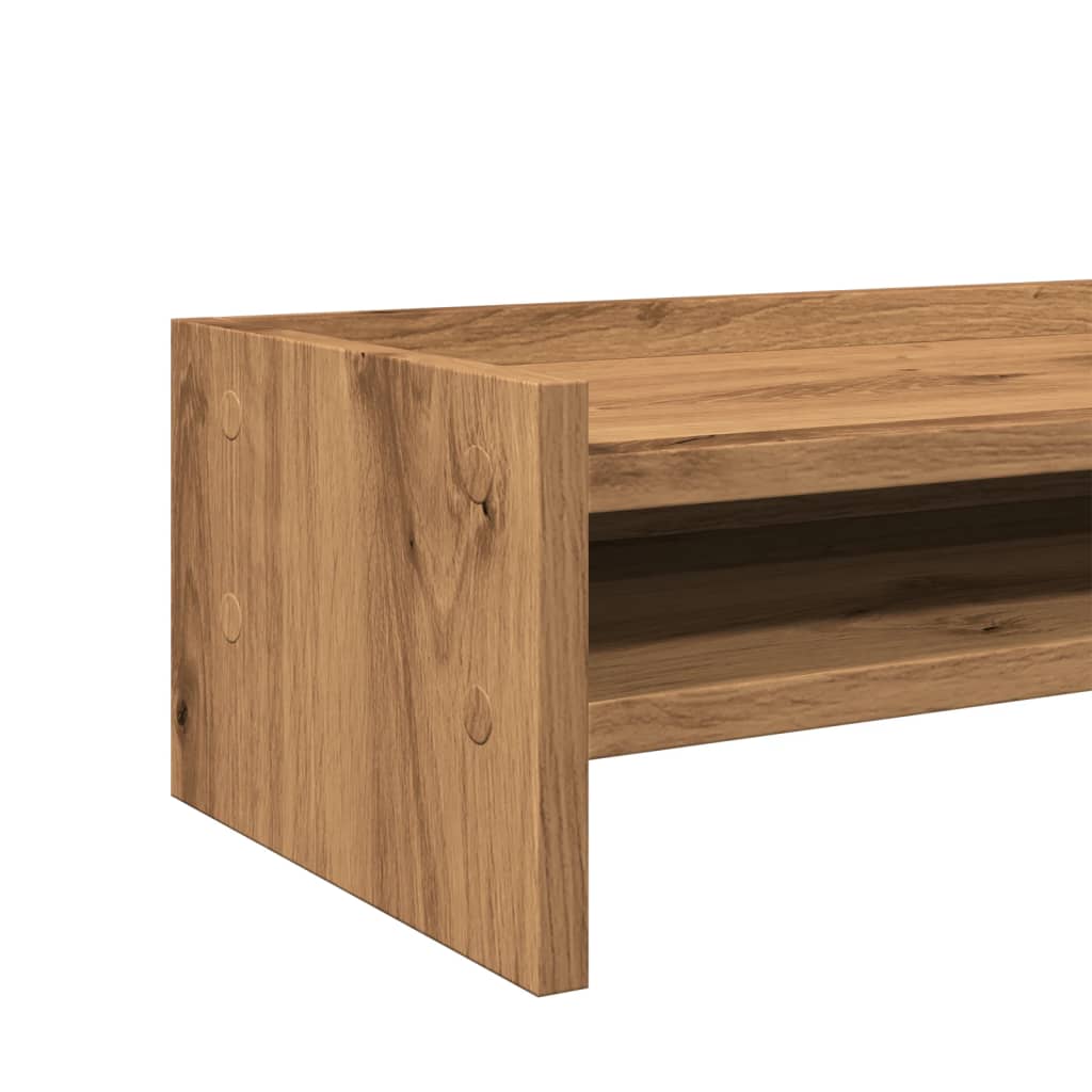 Βάση Οθόνης Αρτισιανή Δρυς 42x24x16 εκ. από Επεξ. Ξύλο