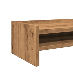 Βάση Οθόνης Αρτισιανή Δρυς 42x24x16 εκ. από Επεξ. Ξύλο