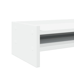 Βάση Οθονών Λευκή 100x24x16 εκ. από Επεξ. Ξύλο - Pakobazaar