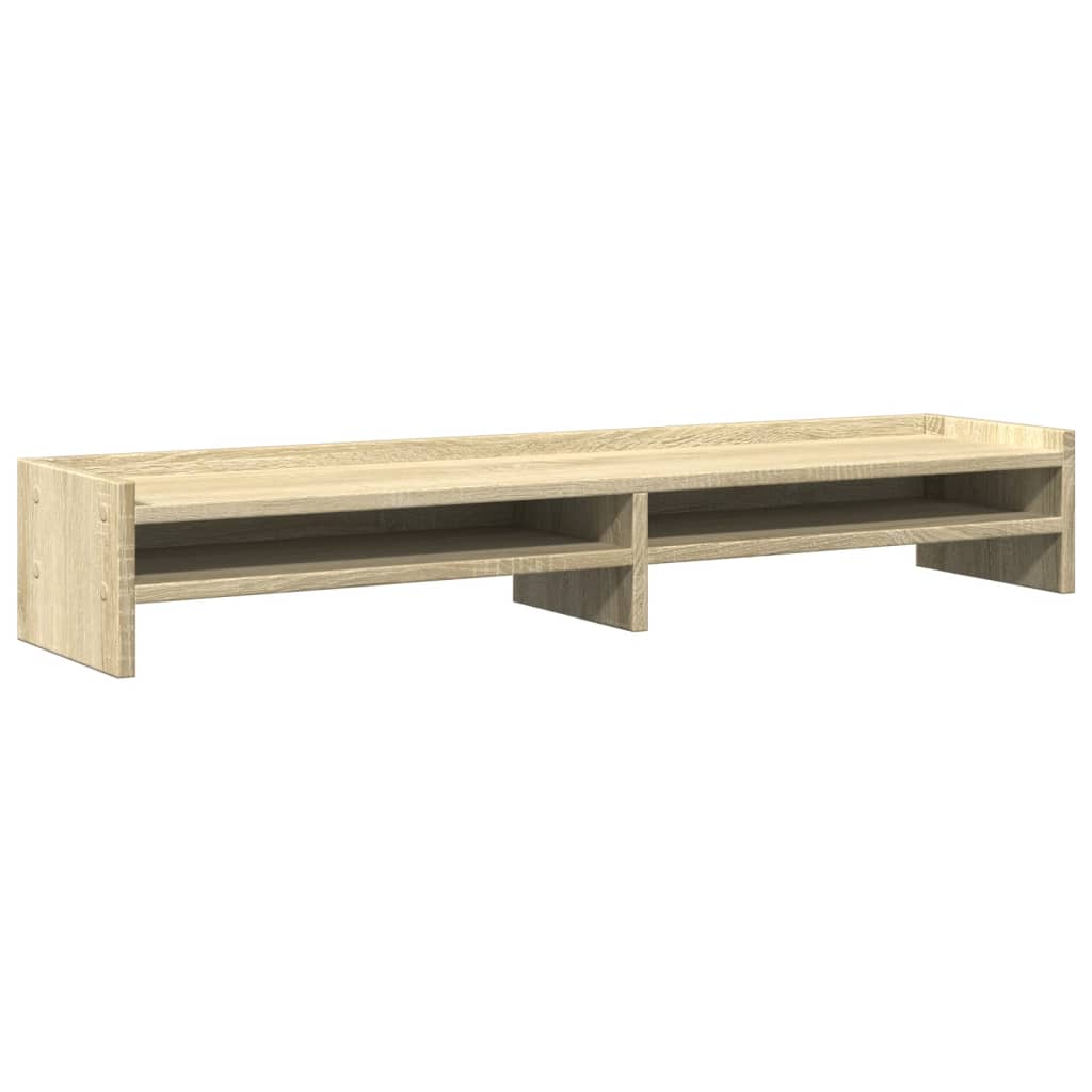 Βάση Οθόνης Sonoma Δρυς 100x24x16 εκ. από Επεξ. Ξύλο