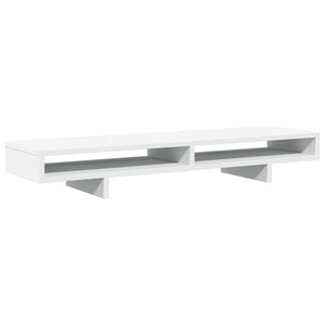Βάση Οθόνης Λευκή 100x27x15 εκ. από Επεξ. Ξύλο - Pakobazaar