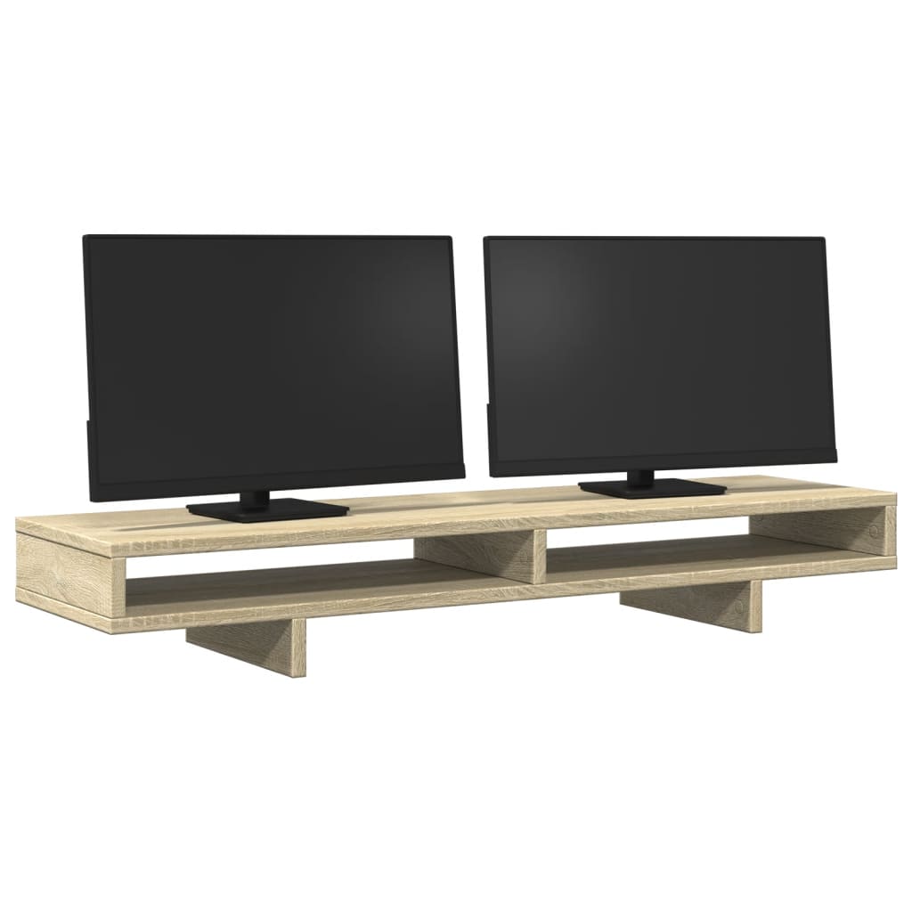 Βάση Οθόνης Sonoma Δρυς 100x27x15 εκ. από Επεξ. Ξύλο - Pakobazaar