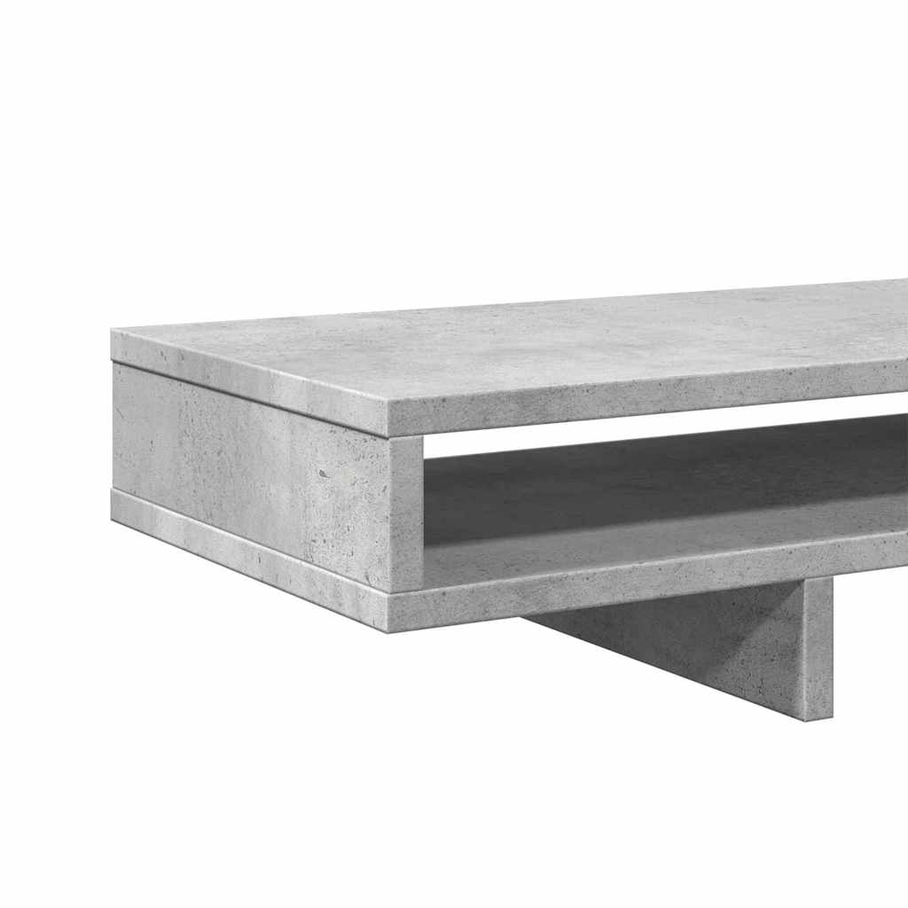 Βάση Οθόνης Γκρι Σκυρ. 100x27x15 εκ. Επεξεργ. Ξύλο