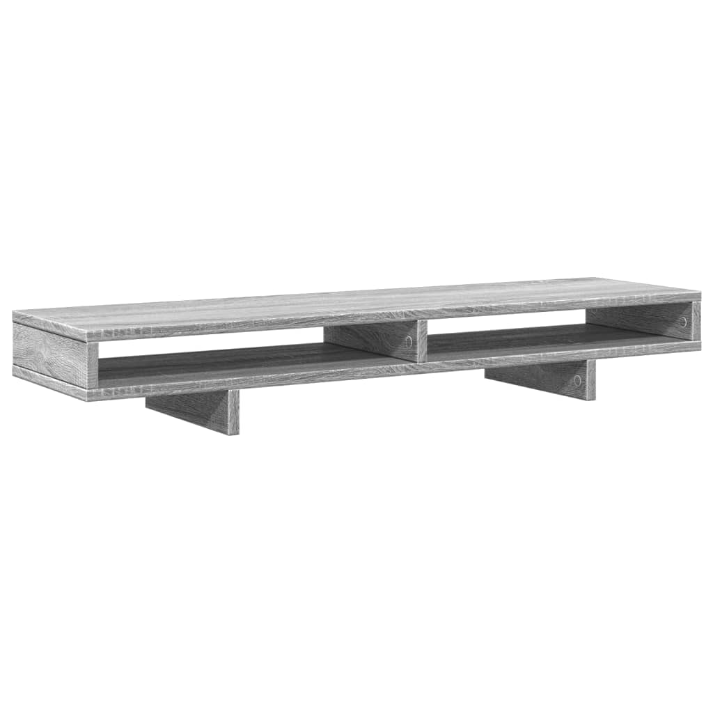 Βάση Οθόνης Γκρι Sonoma 100x27x15 εκ. Επεξεργ. Ξύλο