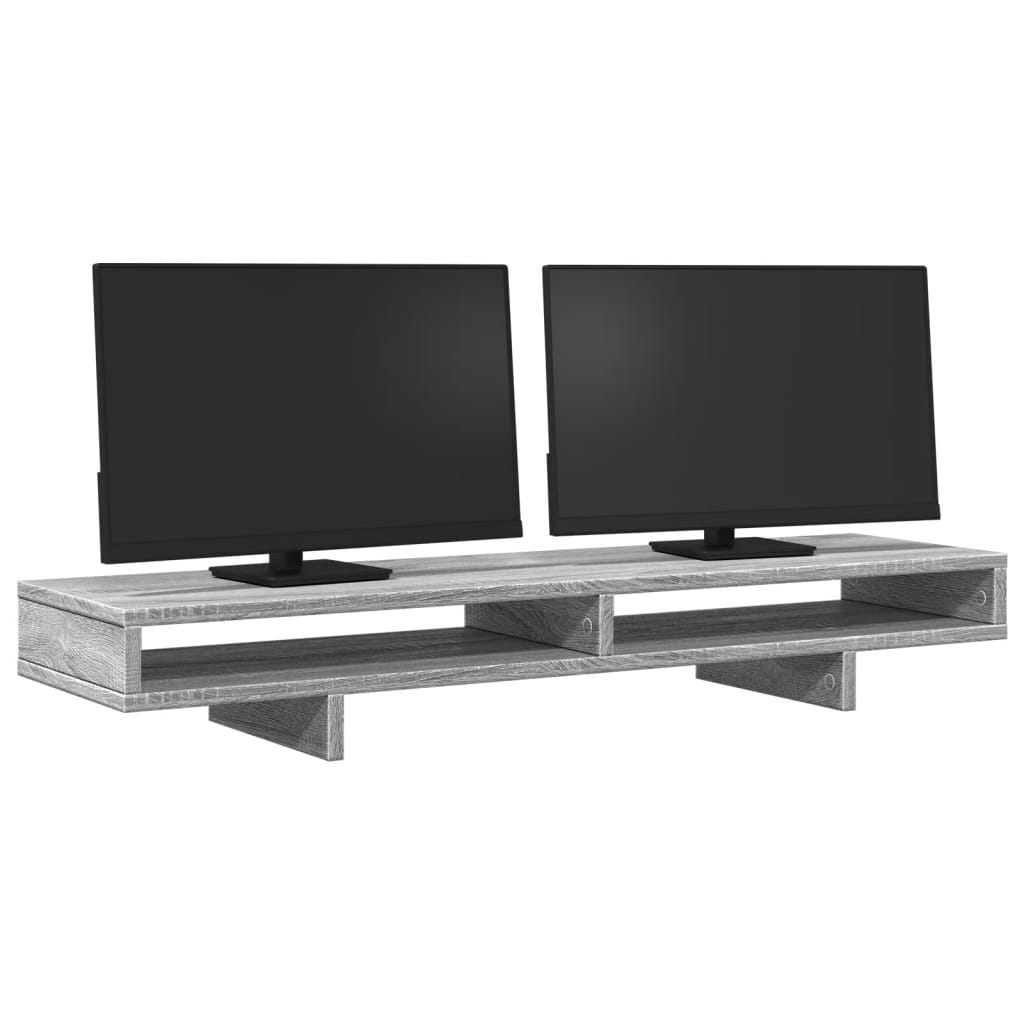Βάση Οθόνης Γκρι Sonoma 100x27x15 εκ. Επεξεργ. Ξύλο