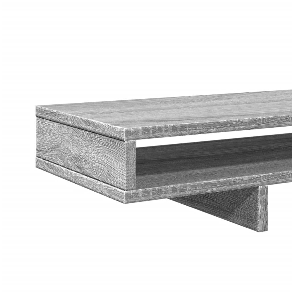Βάση Οθόνης Γκρι Sonoma 100x27x15 εκ. Επεξεργ. Ξύλο