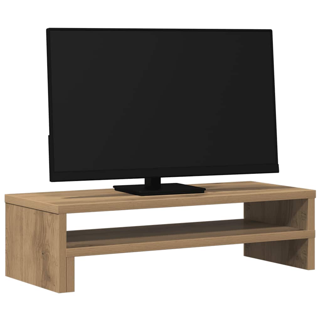 Βάση Οθόνης Αρτισιανή Δρυς 54x22x15 εκ. από Επεξ. Ξύλο