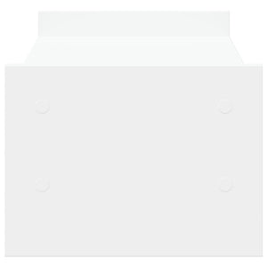 Βάση Οθόνης Λευκή 50x27x20 εκ. από Επεξ. Ξύλο - Pakobazaar