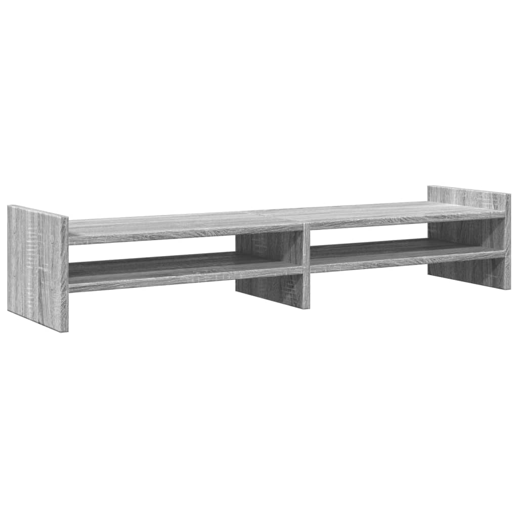Βάση Οθόνης Γκρι Sonoma 100x27x20 εκ. από Επεξεργασμένο Ξύλο
