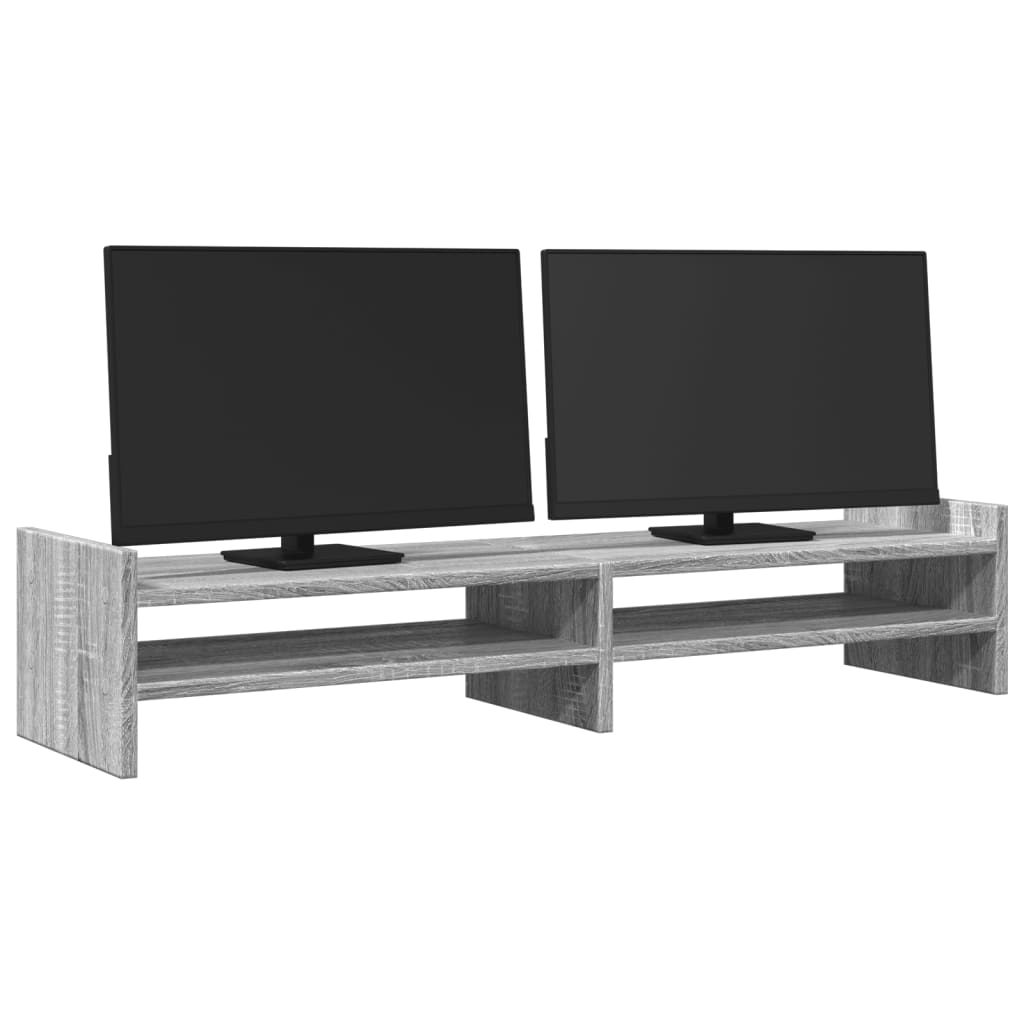 Βάση Οθόνης Γκρι Sonoma 100x27x20 εκ. από Επεξεργασμένο Ξύλο