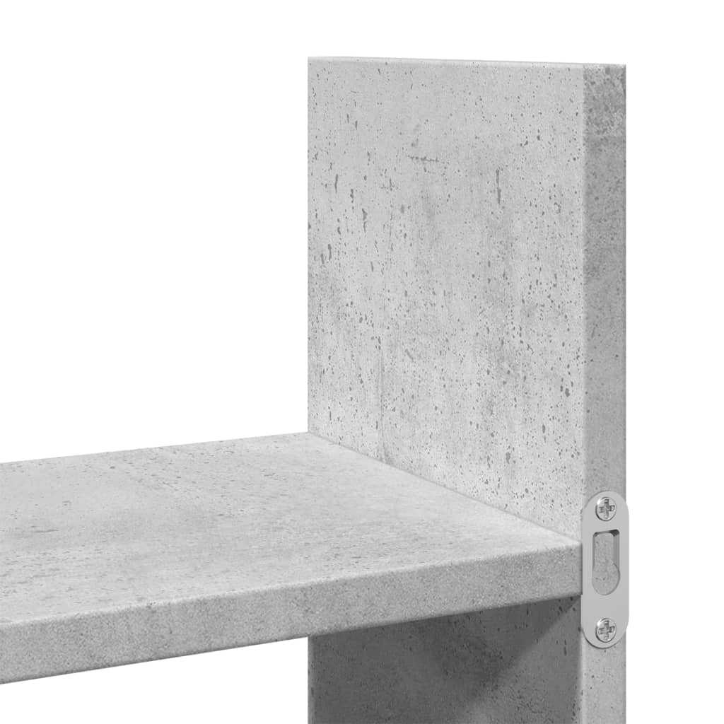 Ντουλάπι Τοίχου Γκρι Σκυρ. 100x18x40εκ. από Επεξεργασμένο Ξύλο