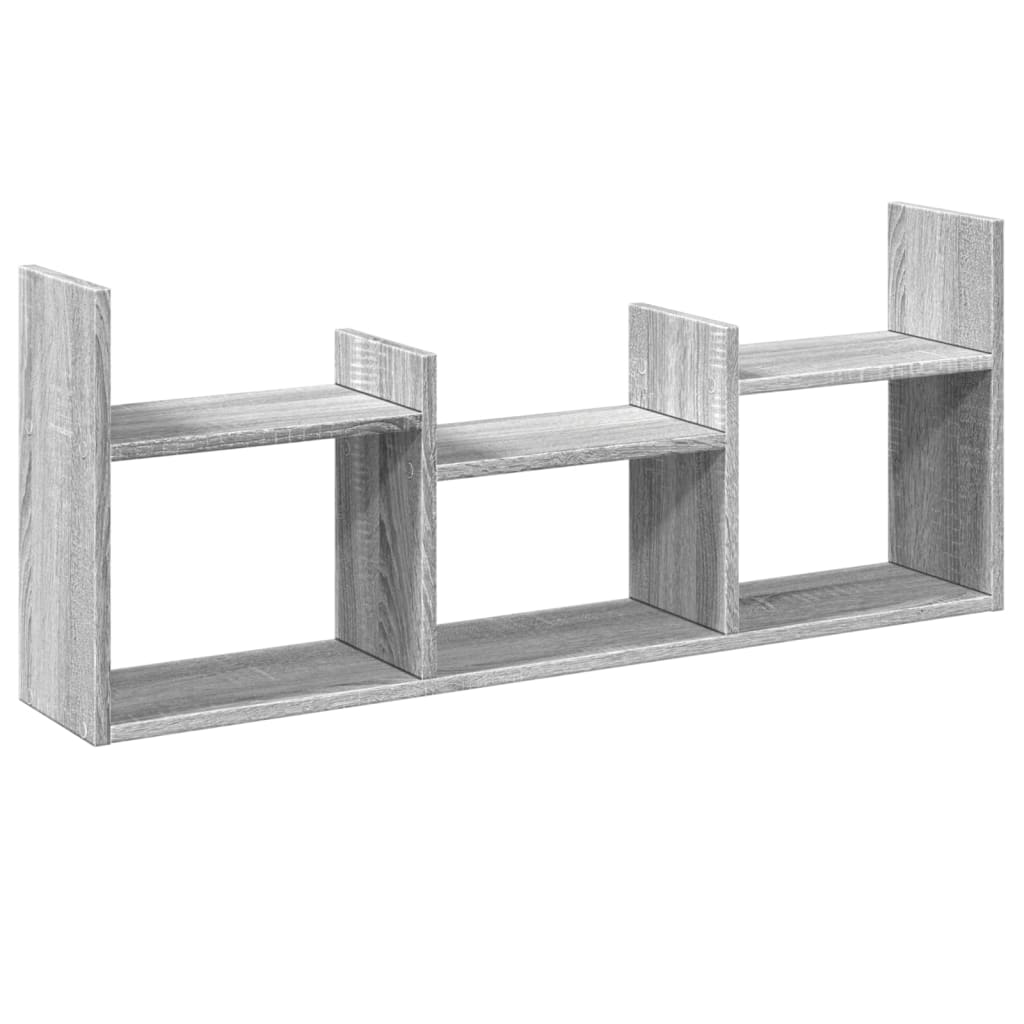 Ντουλάπι Τοίχου Γκρι Sonoma 100x18x40 εκ. Επεξεργασμένο Ξύλο