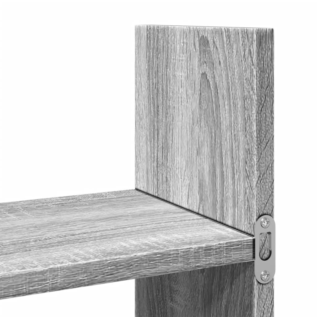 Ντουλάπι Τοίχου Γκρι Sonoma 100x18x40 εκ. Επεξεργασμένο Ξύλο