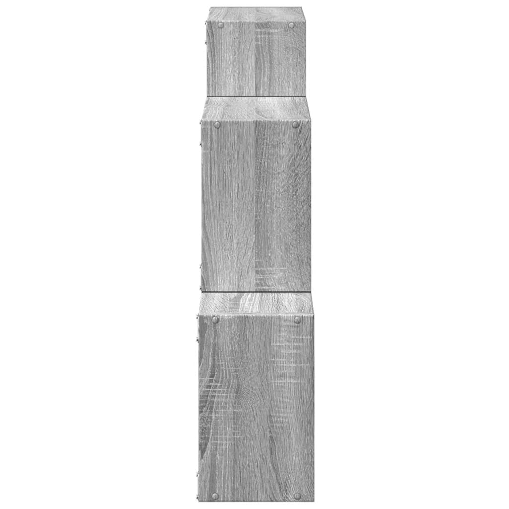 Ντουλάπι Τοίχου Γκρι Sonoma 78x18x71 εκ. Επεξεργασμένο Ξύλο