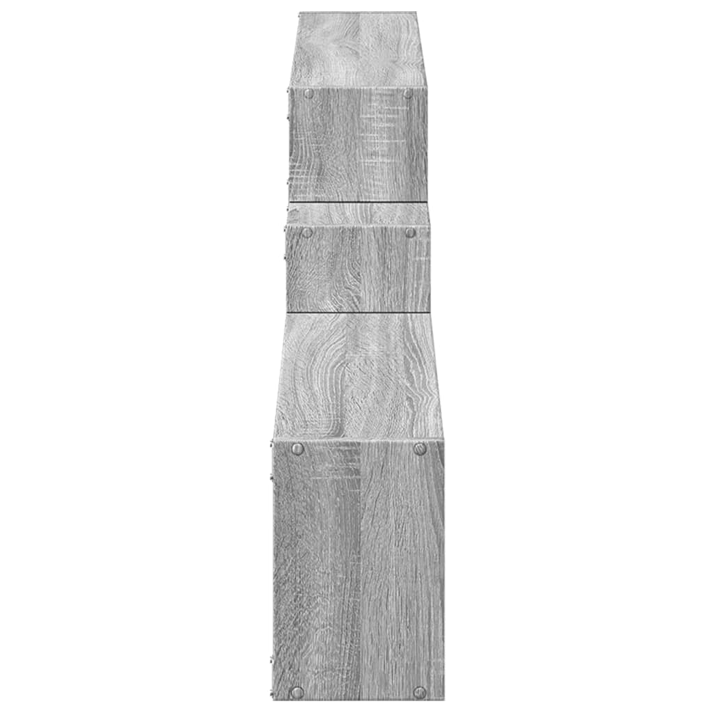 Ντουλάπι Τοίχου Γκρι Sonoma 158x18x53εκ. από Επεξεργασμένο Ξύλο