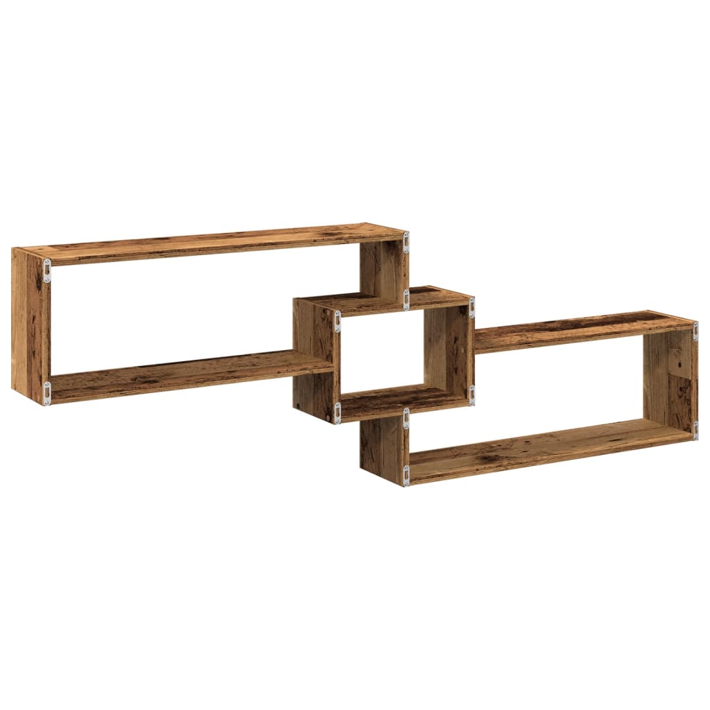 Ντουλάπι Τοίχου Όψη Παλαιού Ξύλου 158x18x53 εκ. Επεξ. Ξύλο