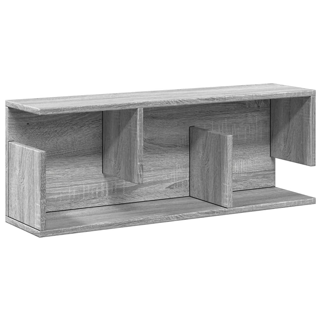 Ντουλάπι Τοίχου Γκρι Sonoma 80x20x30 εκ. από Επεξεργασμένο Ξύλο