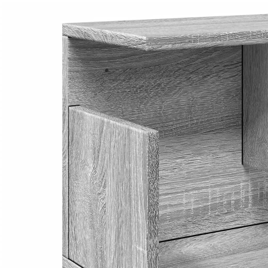 Ντουλάπι Τοίχου Γκρι Sonoma 80x20x30 εκ. από Επεξεργασμένο Ξύλο