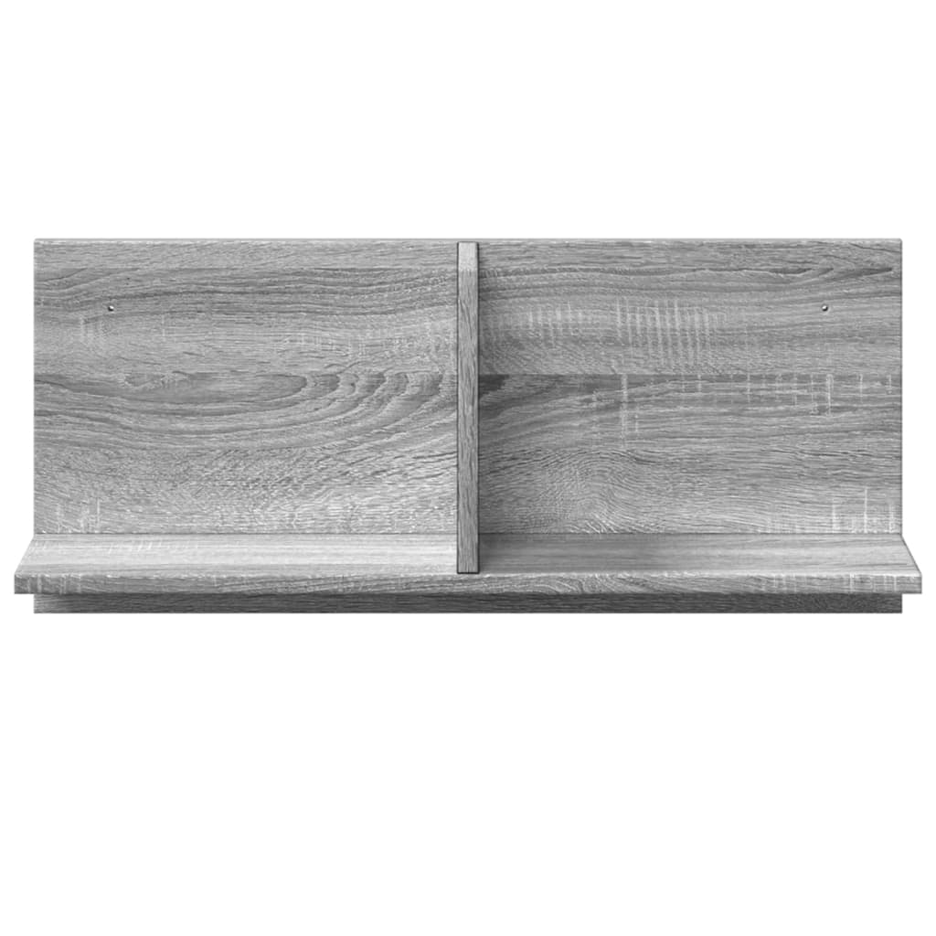 Ντουλάπι Τοίχου Γκρι Sonoma 70x16,5x30 εκ. Επεξεργασμένο Ξύλο
