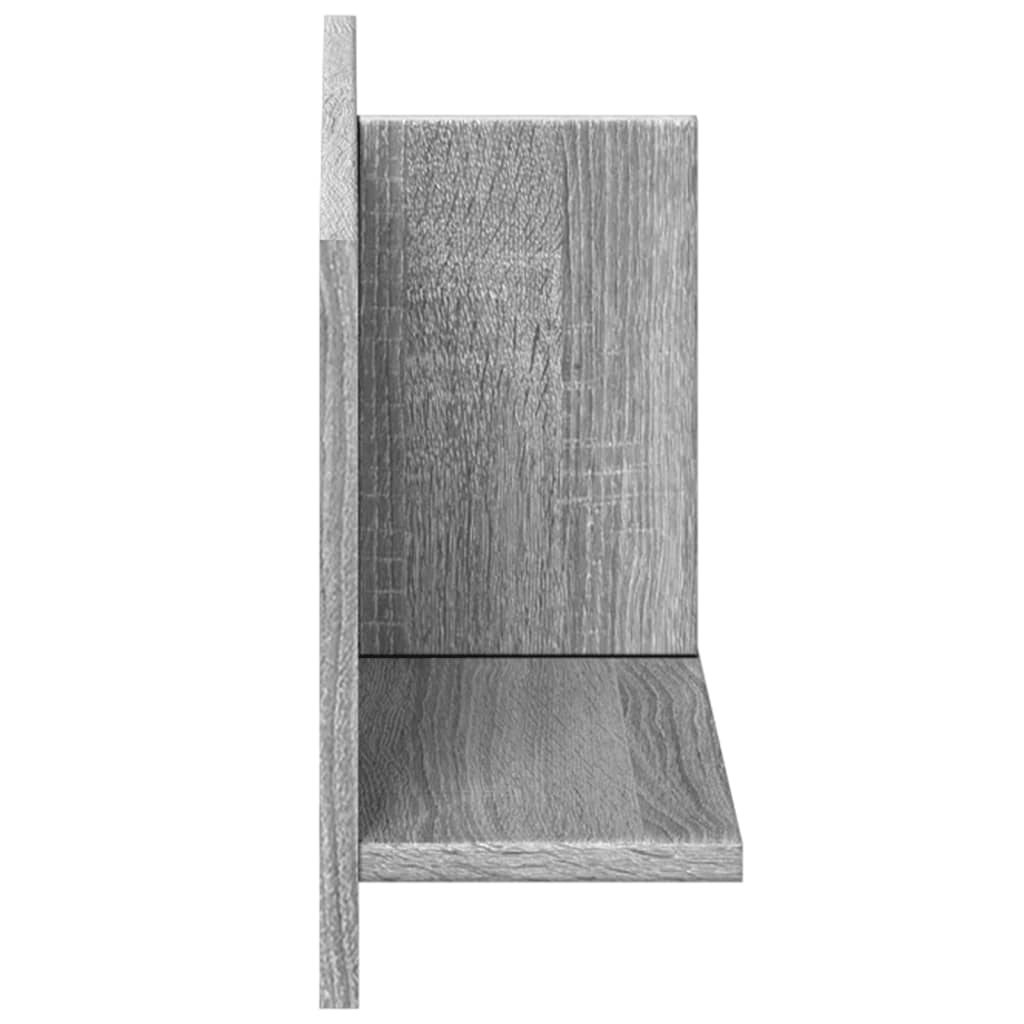 Ντουλάπι Τοίχου Γκρι Sonoma 70x16,5x30 εκ. Επεξεργασμένο Ξύλο