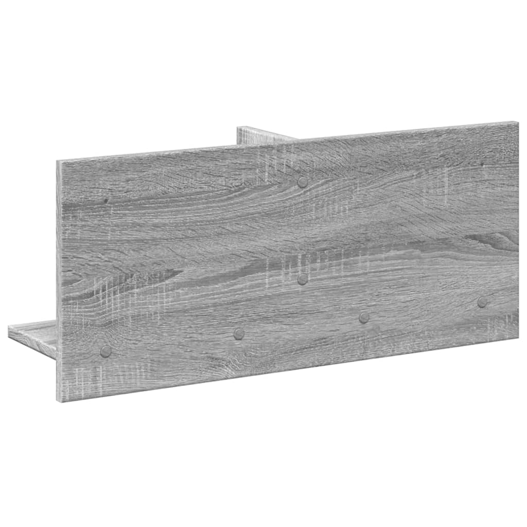 Ντουλάπι Τοίχου Γκρι Sonoma 70x16,5x30 εκ. Επεξεργασμένο Ξύλο