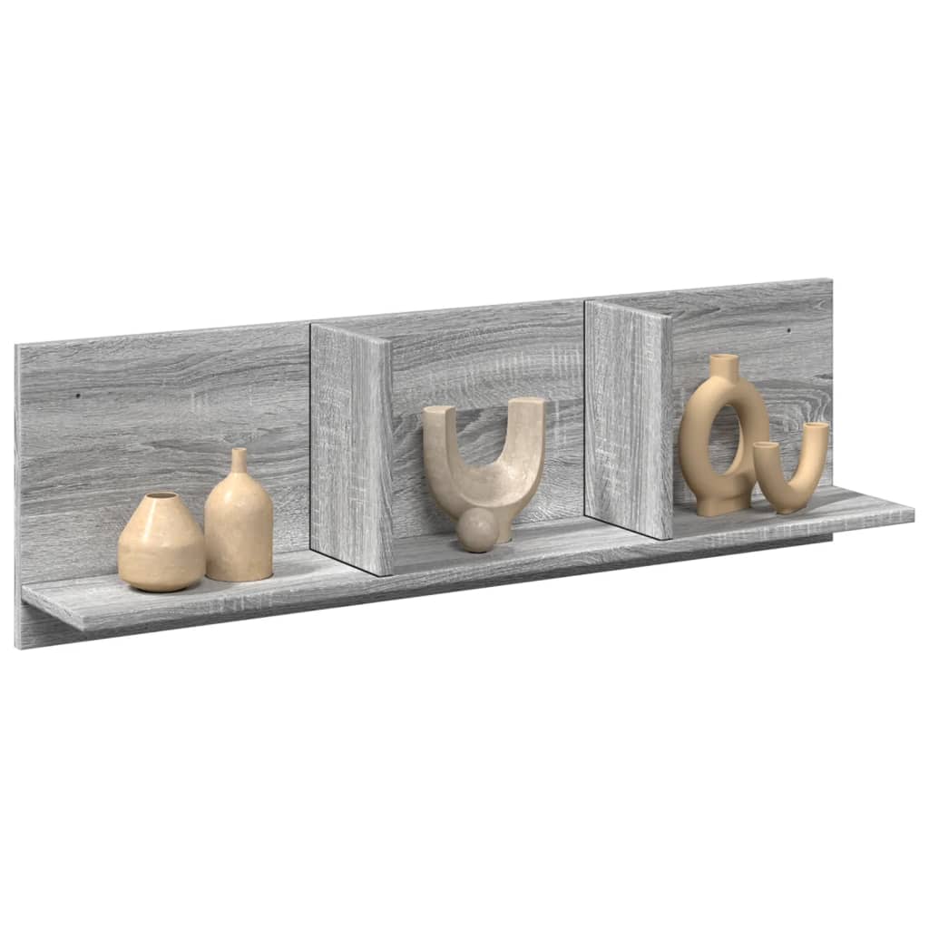 Ντουλάπι Τοίχου Γκρι Sonoma 100x16,5x30 εκ. Επεξεργασμένο Ξύλο