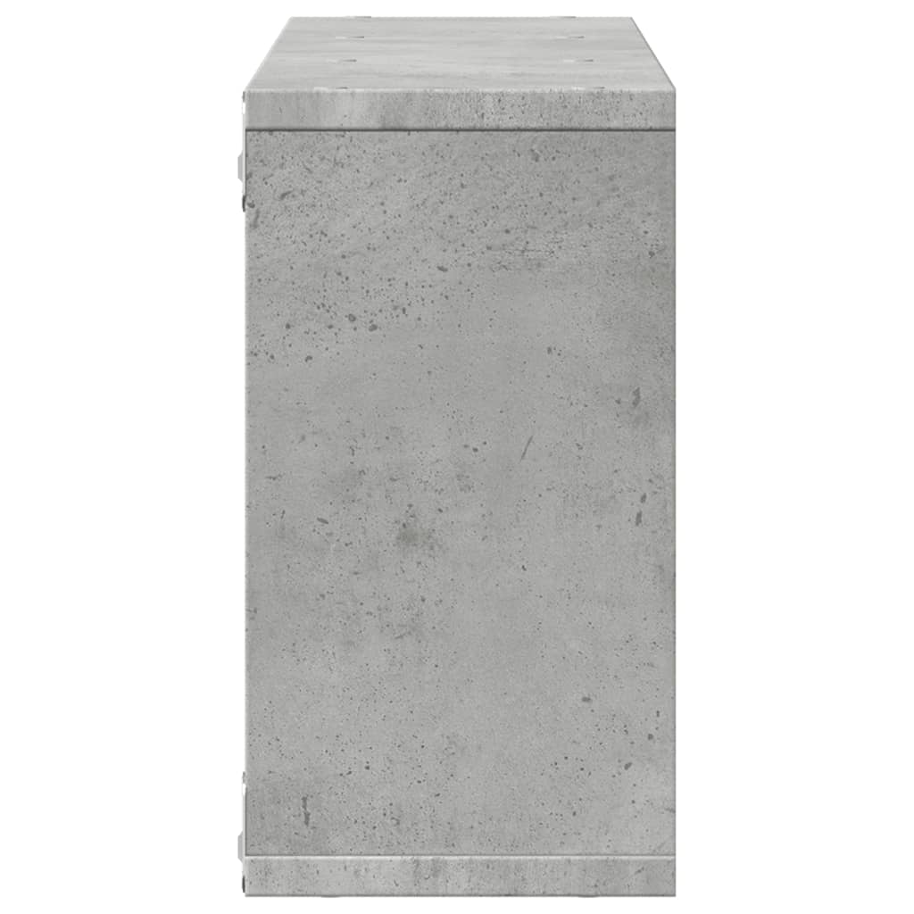 Ντουλάπι Τοίχου Γκρι Σκυρ. 100x16x30 εκ. από Επεξεργασμένο Ξύλο - Pakobazaar