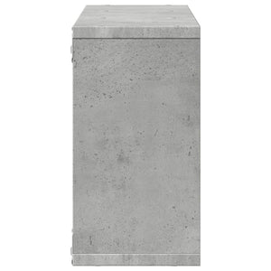 Ντουλάπι Τοίχου Γκρι Σκυρ. 100x16x30 εκ. από Επεξεργασμένο Ξύλο