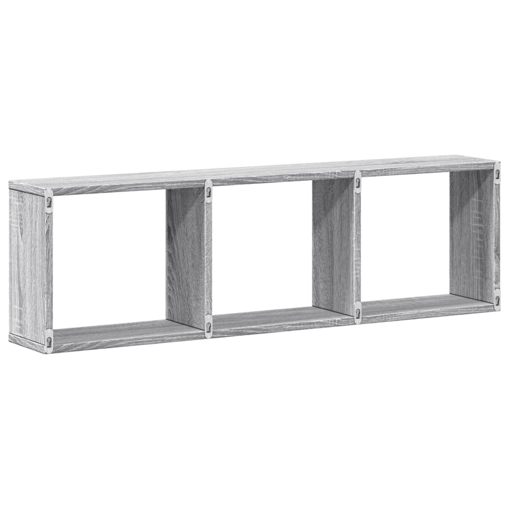 Ντουλάπι Τοίχου Γκρι Sonoma 100x16x30 εκ από Επεξεργασμένο Ξύλο