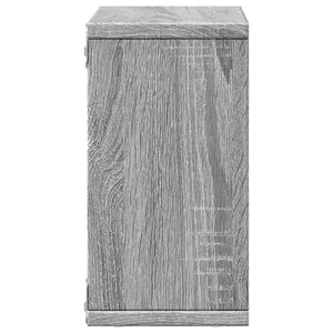 Ντουλάπι Τοίχου Γκρι Sonoma 60x16x30 εκ. Επεξεργασμένο Ξύλο