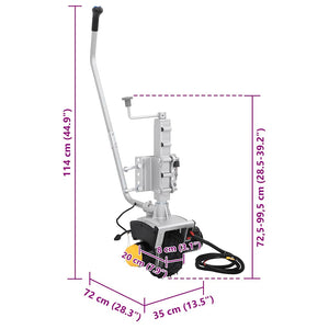 Τροχός Ανάρτησης Τρέιλερ 12 V 550 W από Αλουμίνιο - Pakobazaar