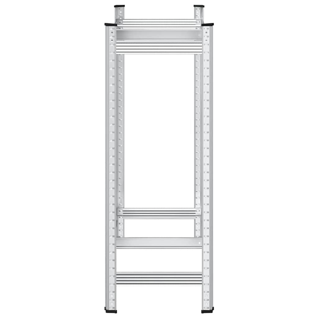 Ράφι ελαστικών 2 επιπέδων Ασημί 110x40x109 cm Ατσάλι