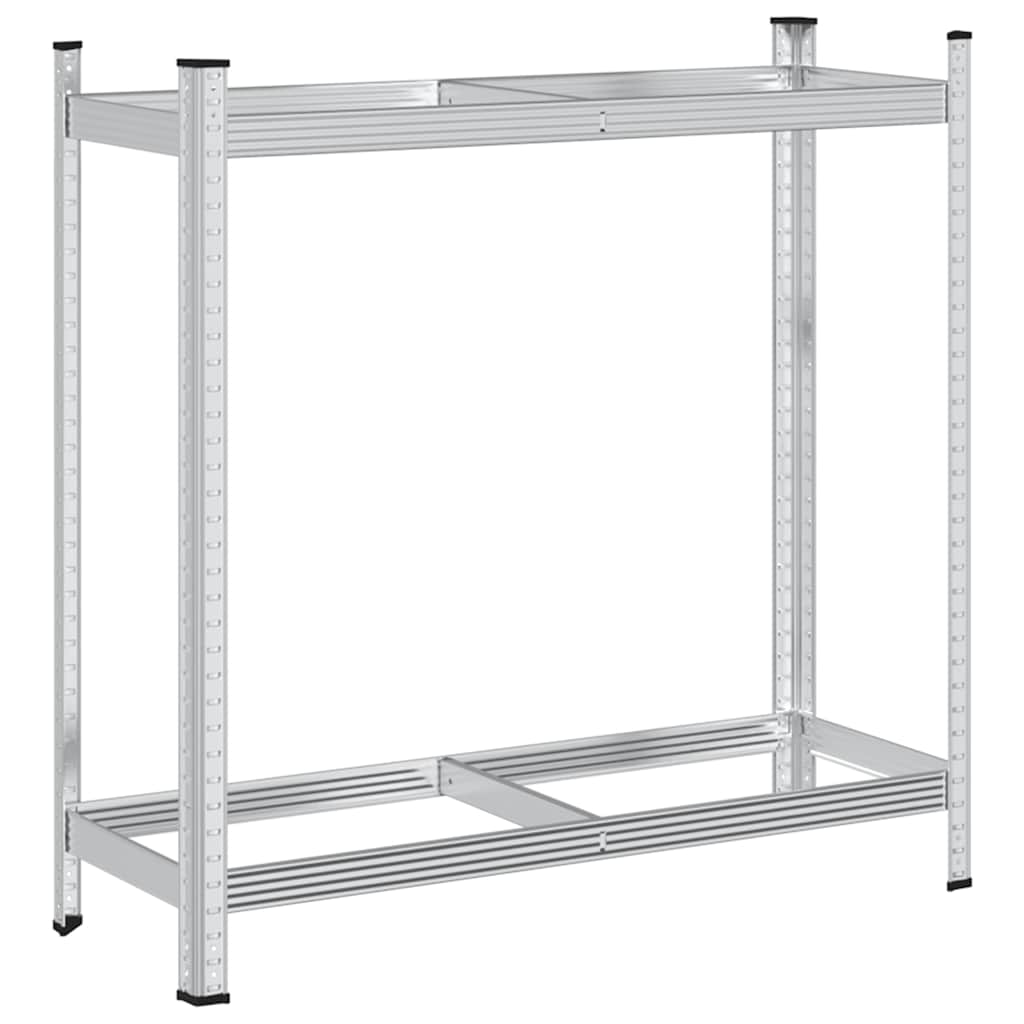Ράφι ελαστικών 2 επιπέδων Ασημί 110x40x109 cm Ατσάλι