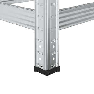 Ράφι ελαστικών 2 επιπέδων Ασημί 110x40x109 cm Ατσάλι