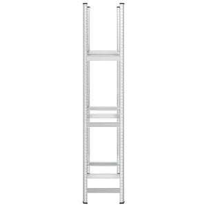 Ράφι ελαστικών 3 επιπέδων Ασημί 110x40x200 cm Ατσάλι