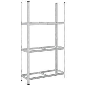 Ράφι ελαστικών 3 επιπέδων Ασημί 110x40x200 cm Ατσάλι