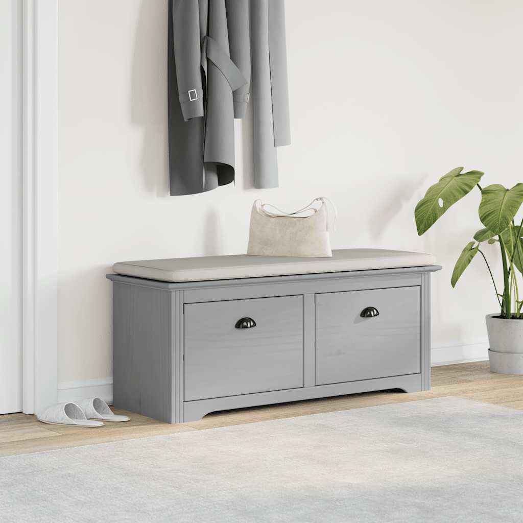 Πάγκος διαδρόμου BODO Γκρι 114x40x45 cm