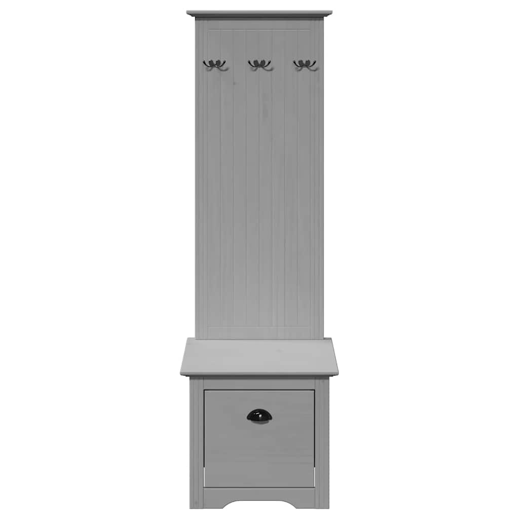 Ντουλάπι διαδρόμου με γάντζους BODO Γκρι 50x40x157 cm - Pakobazaar